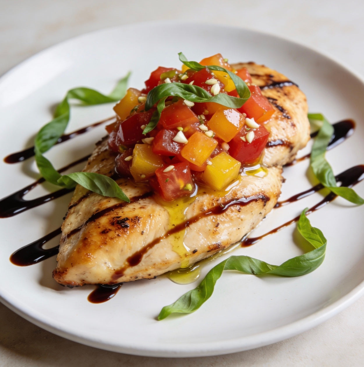 Chicken Bruschetta Dish Image